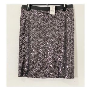 j.crew factory sequins skirt size 8